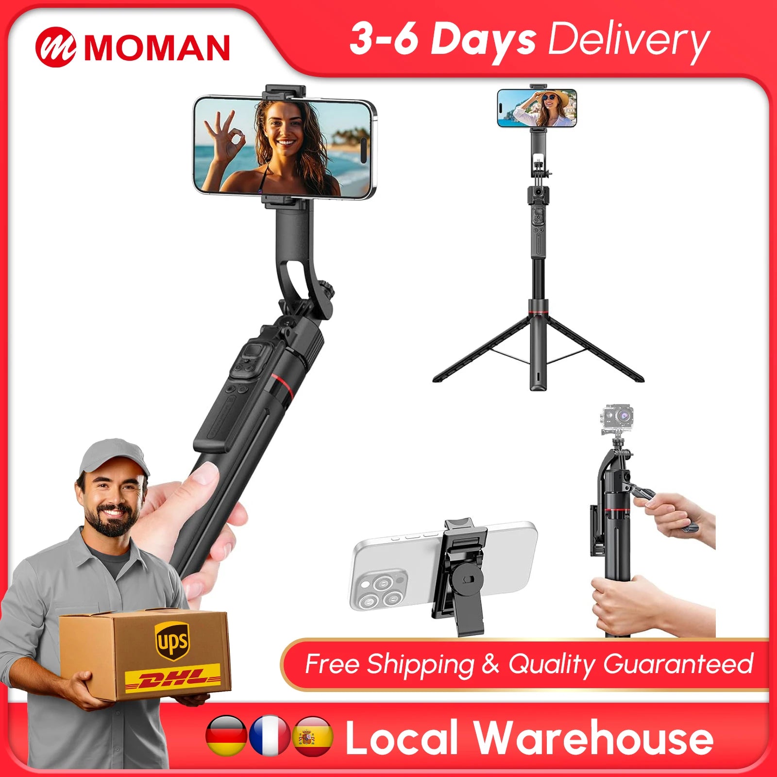 AutoTrack Pro Selfie Tripod Stand